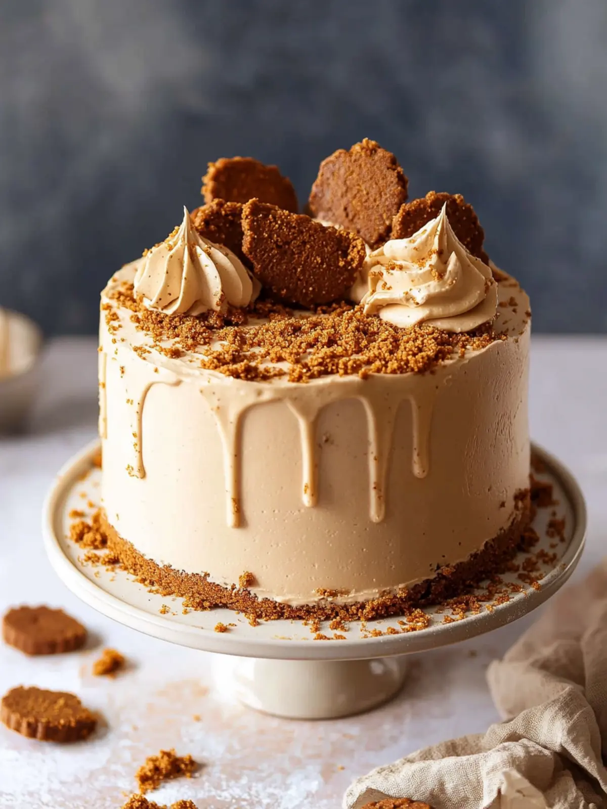 Indulge in Sweet Bliss: Biscoff Cookie Butter Cake Recipe 2 Biscoff Cookie Butter Cake