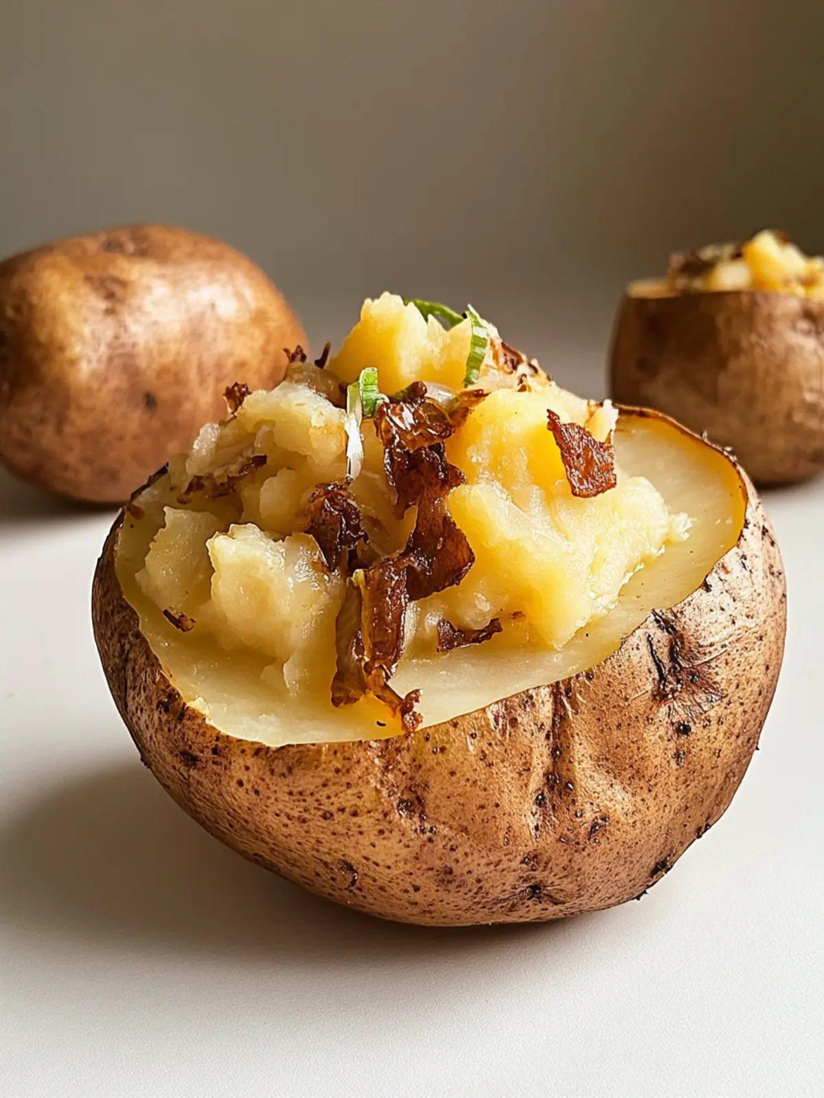 Savory Baked Potatoes with Burger Sauce and Onions Delight 5 Baked Potato