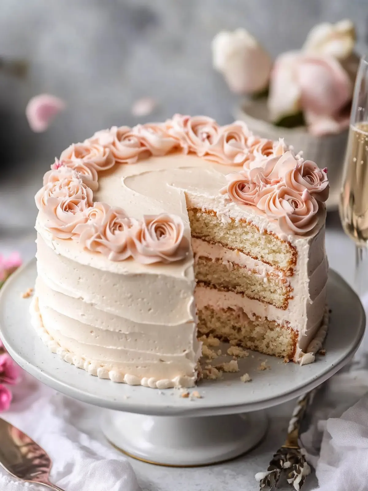 Decadent Pink Champagne Cake for Your Next Celebration 4 Pink Champagne Cake