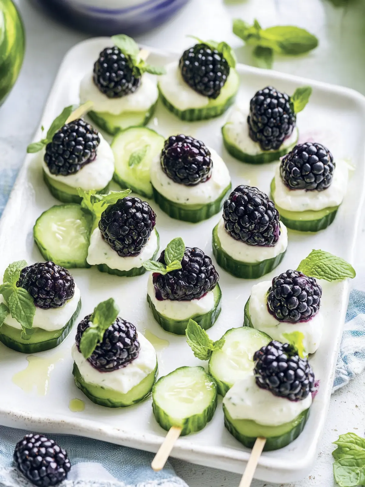 Delicious Blackberry-Cucumber Caprese Bites for Spring Snacking 2 Blackberry-Cucumber Caprese Bites
