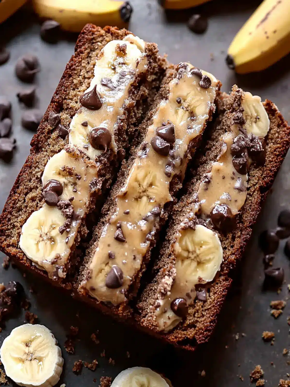 Irresistible Cookie Dough Banana Bread with Chocolate Glaze 5 Cookie Dough Banana Bread