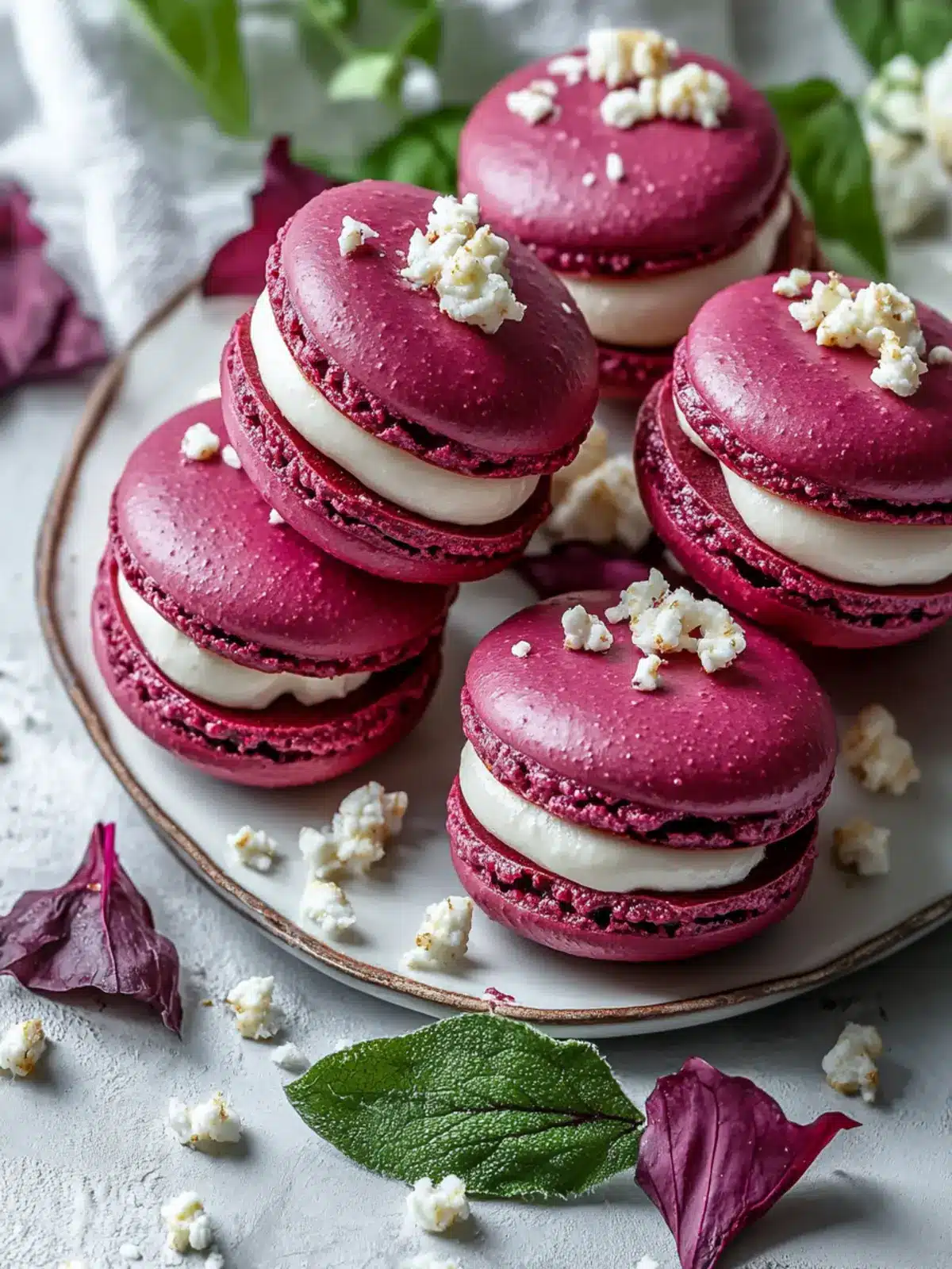 Delicious Beet Macarons with Goat Cheese You’ll Adore 3 Beet Macarons with Goat Cheese