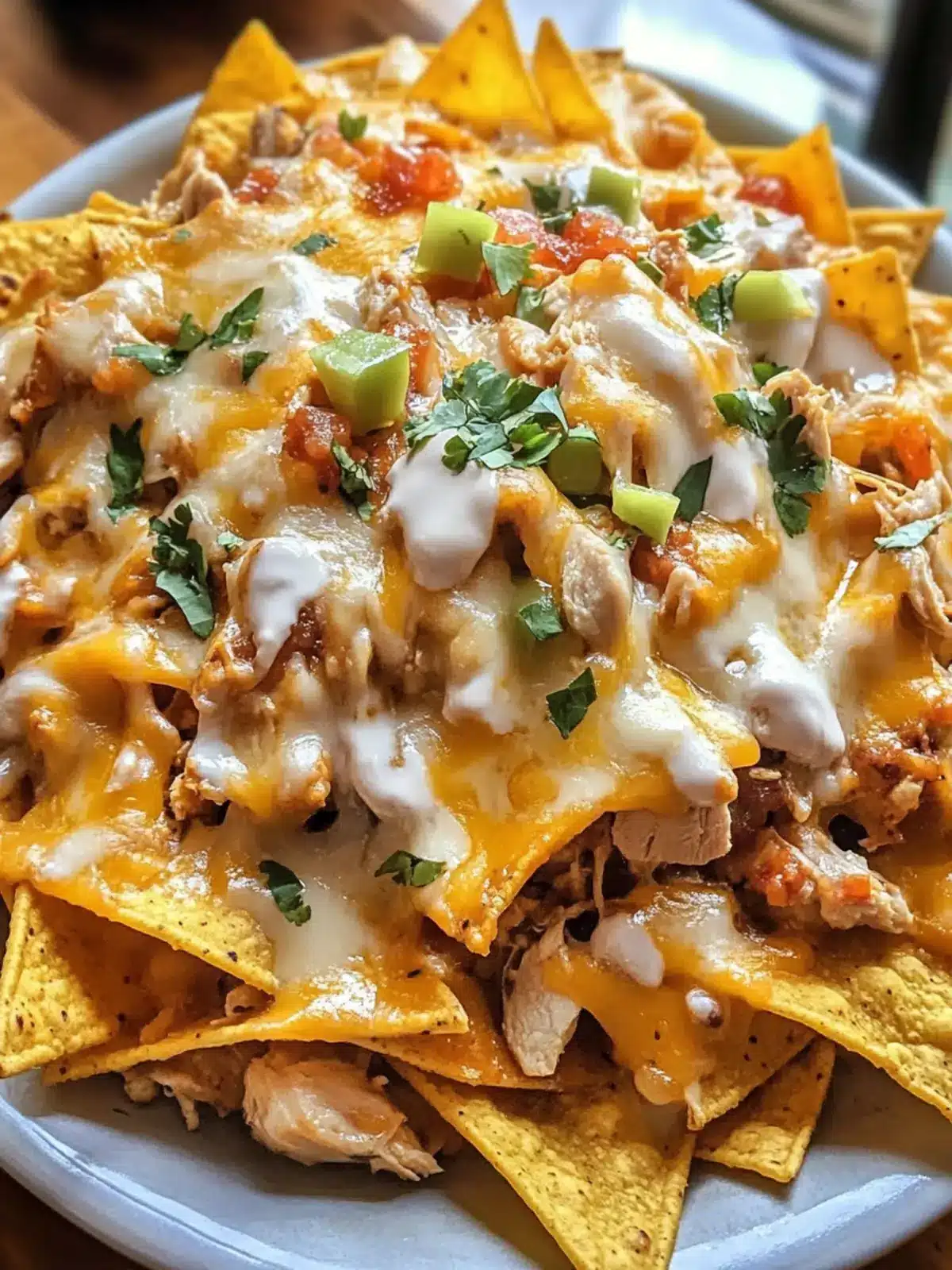 Crockpot Creamy Chicken Nachos: Easy Cheesy Comfort Food 2 Crockpot creamy chicken nachos