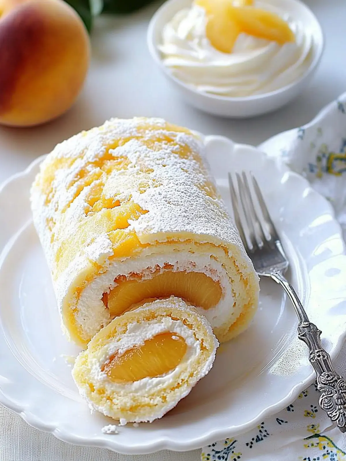 Peaches & Cream Jelly Roll: A Summer Delight You’ll Love 3 Peaches & Cream Jelly Roll