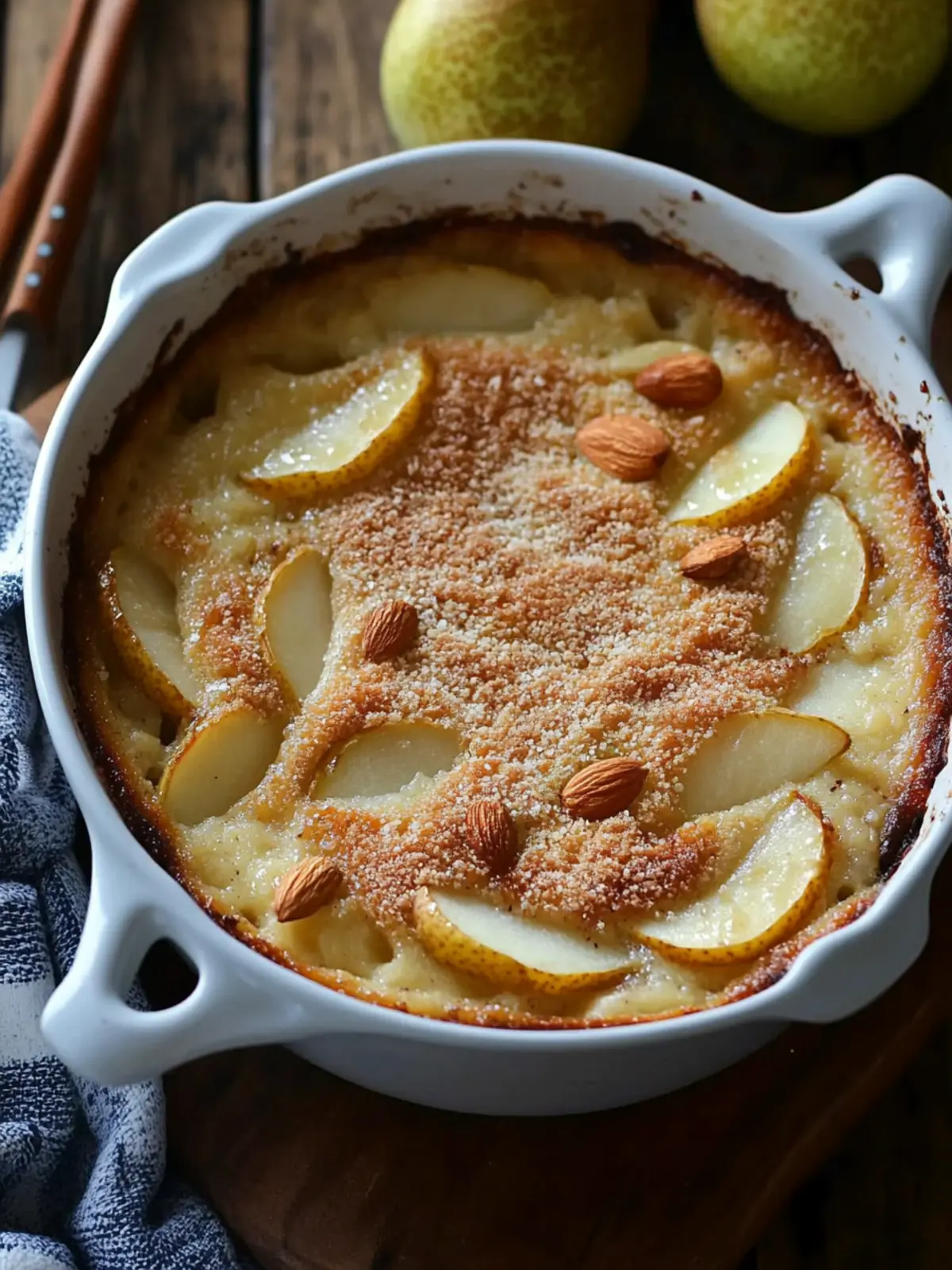 Decadent French Almond Pear Gratin for Cozy Evenings 4 French Almond Pear Gratin