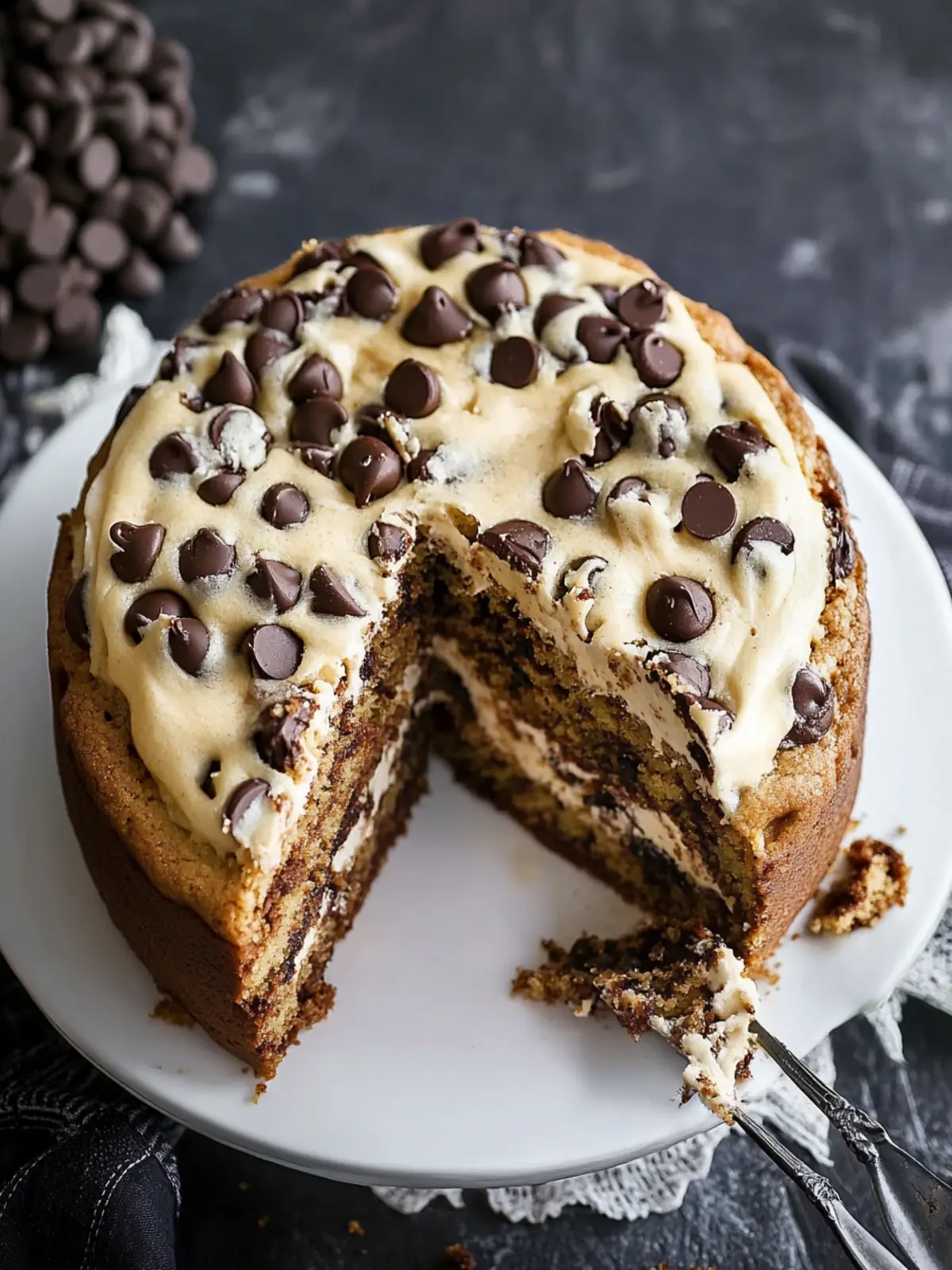 Irresistible Chocolate Chip Cookie Cake That Steals the Show 4 Chocolate Chip Cookie Cake