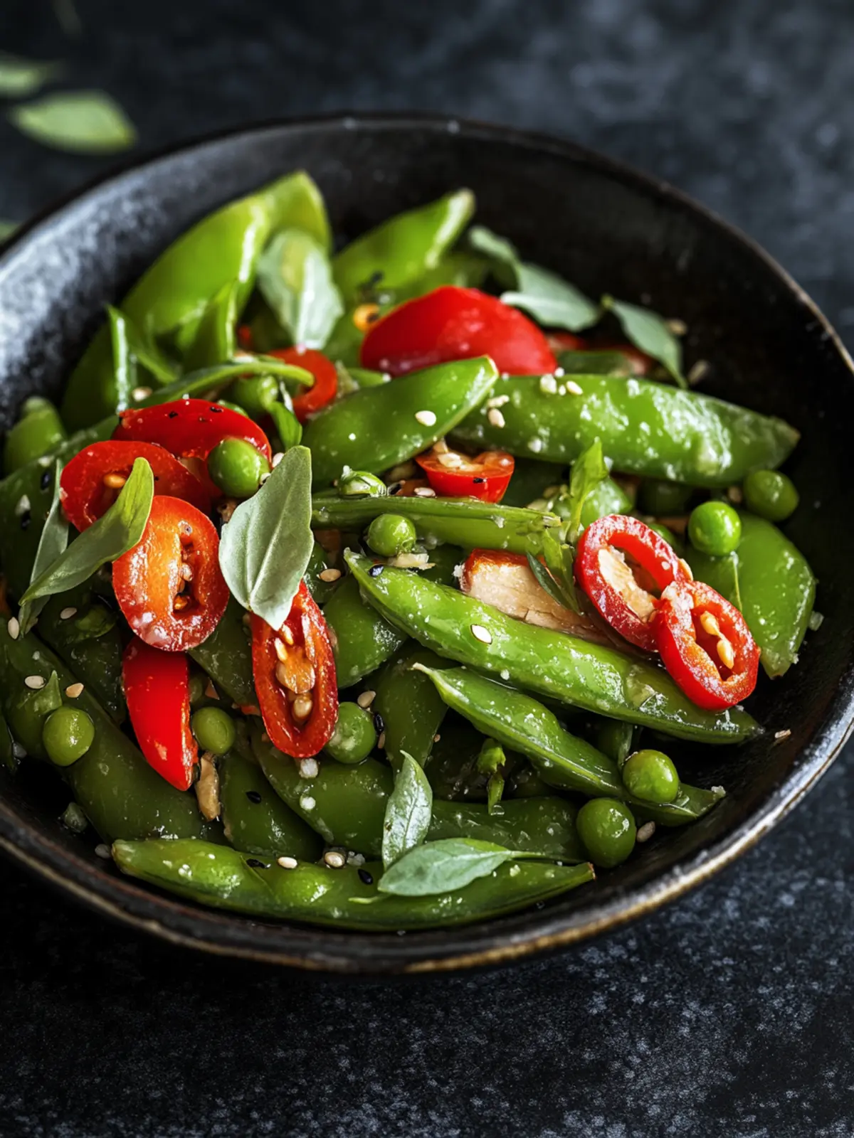 Chili Crisp Snap Pea Salad for a Fresh Spring Delight 4 Chili Crisp Snap Pea Salad
