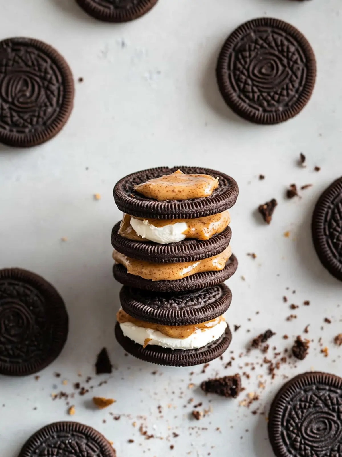 Delicious Oreo Cookies with Almond Butter for Guilt-Free Indulgence 4 Oreo Cookies with Almond Butter