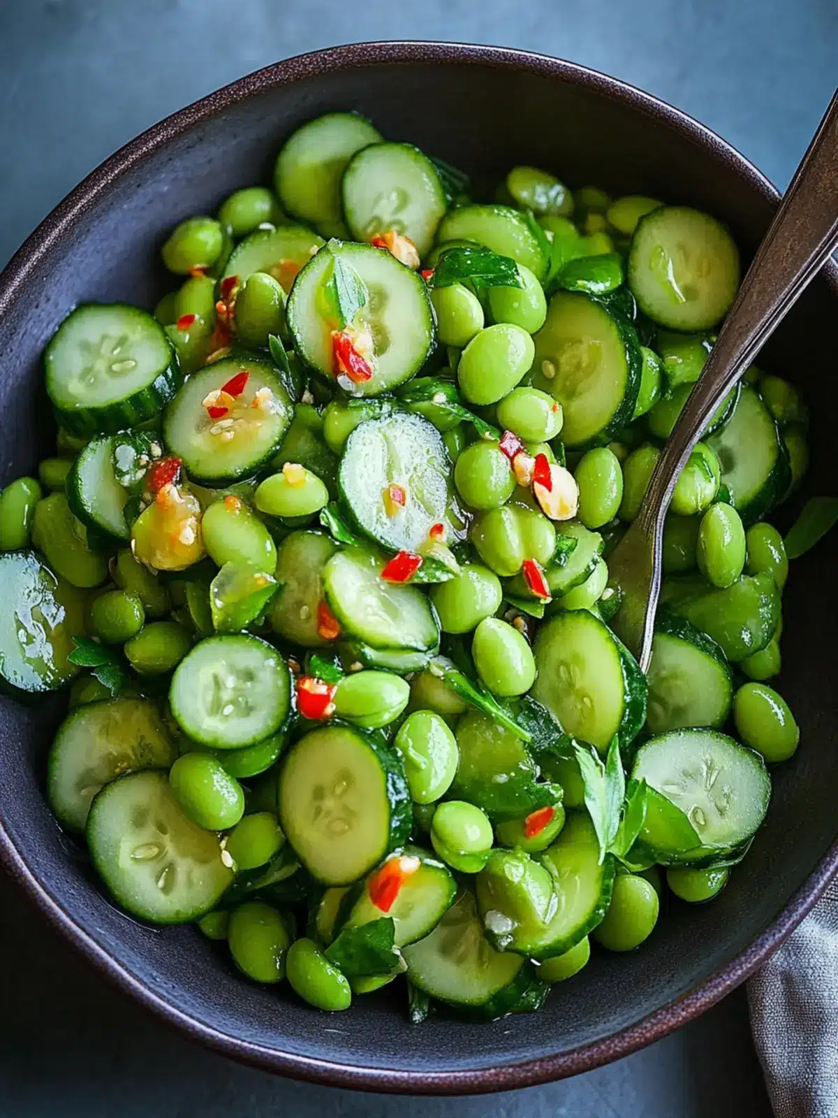 Crisp Cucumber Edamame Salad for a Refreshing Boost 3 Cucumber Edamame Salad