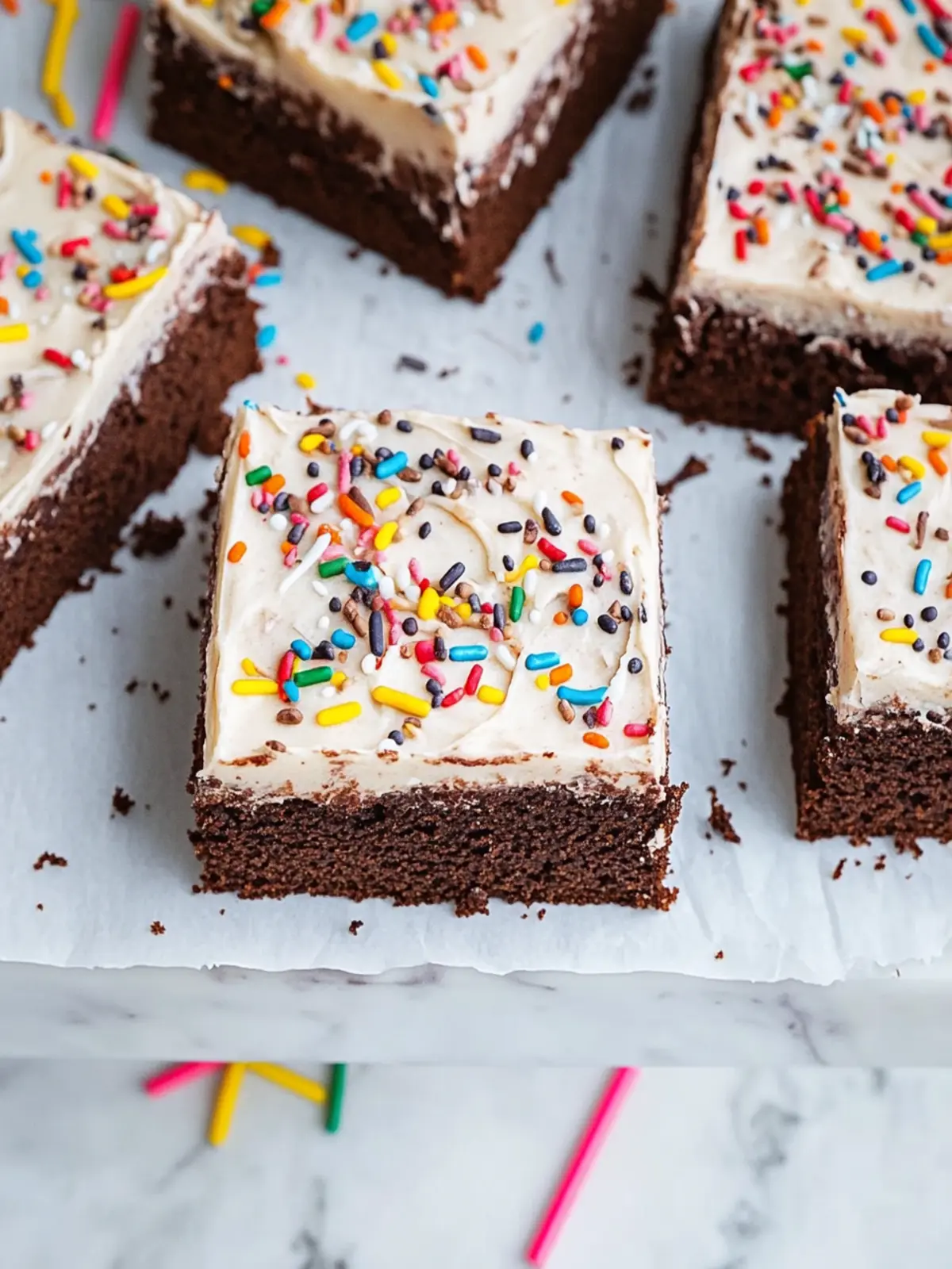 Satisfy Your Sweet Tooth with Brownie Birthday Cake Bars 3 Brownie Birthday Cake Bars