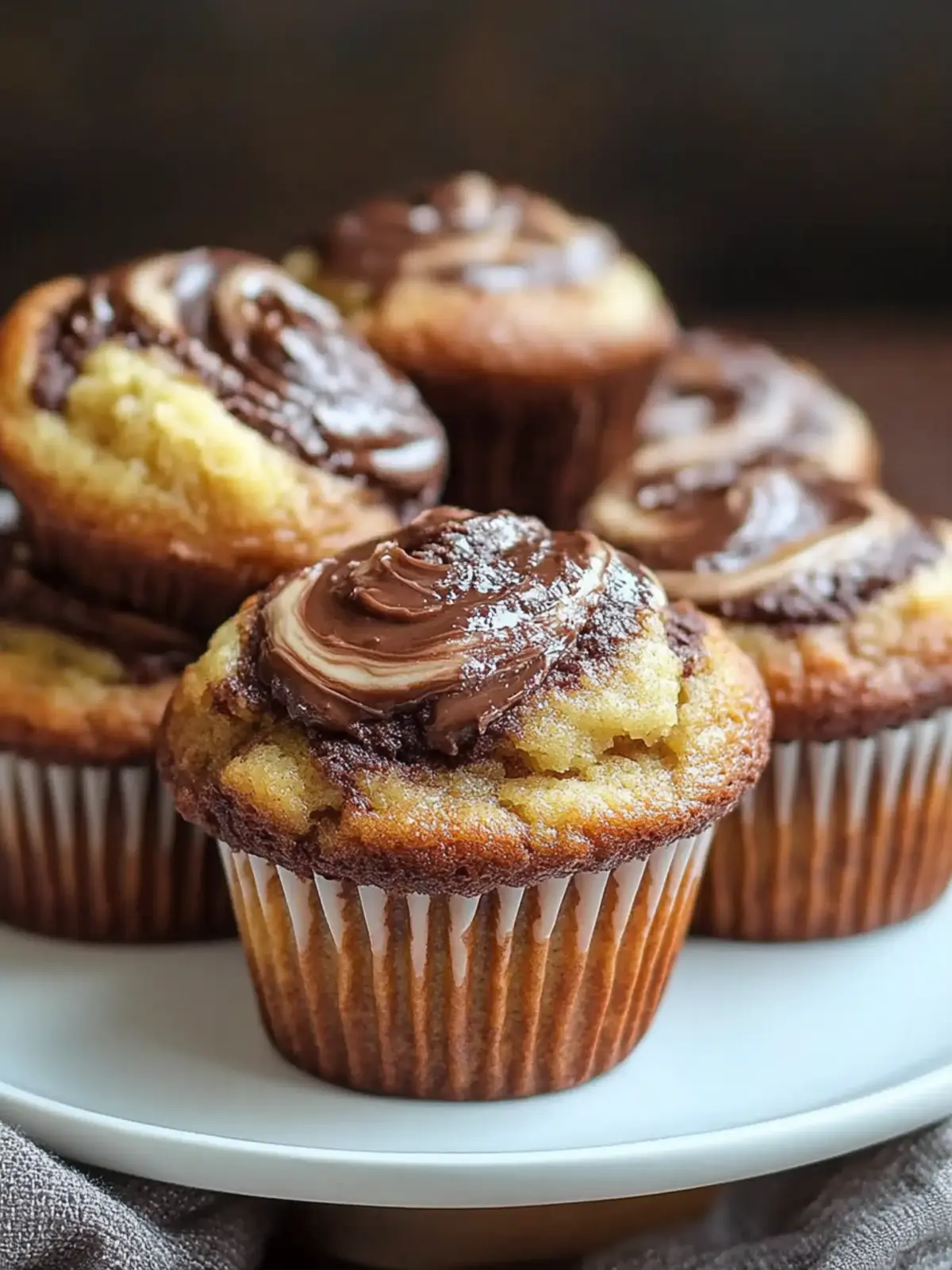 Nutella Banana Swirl Muffins to Brighten Your Breakfast 3 Nutella Banana Swirl Muffins