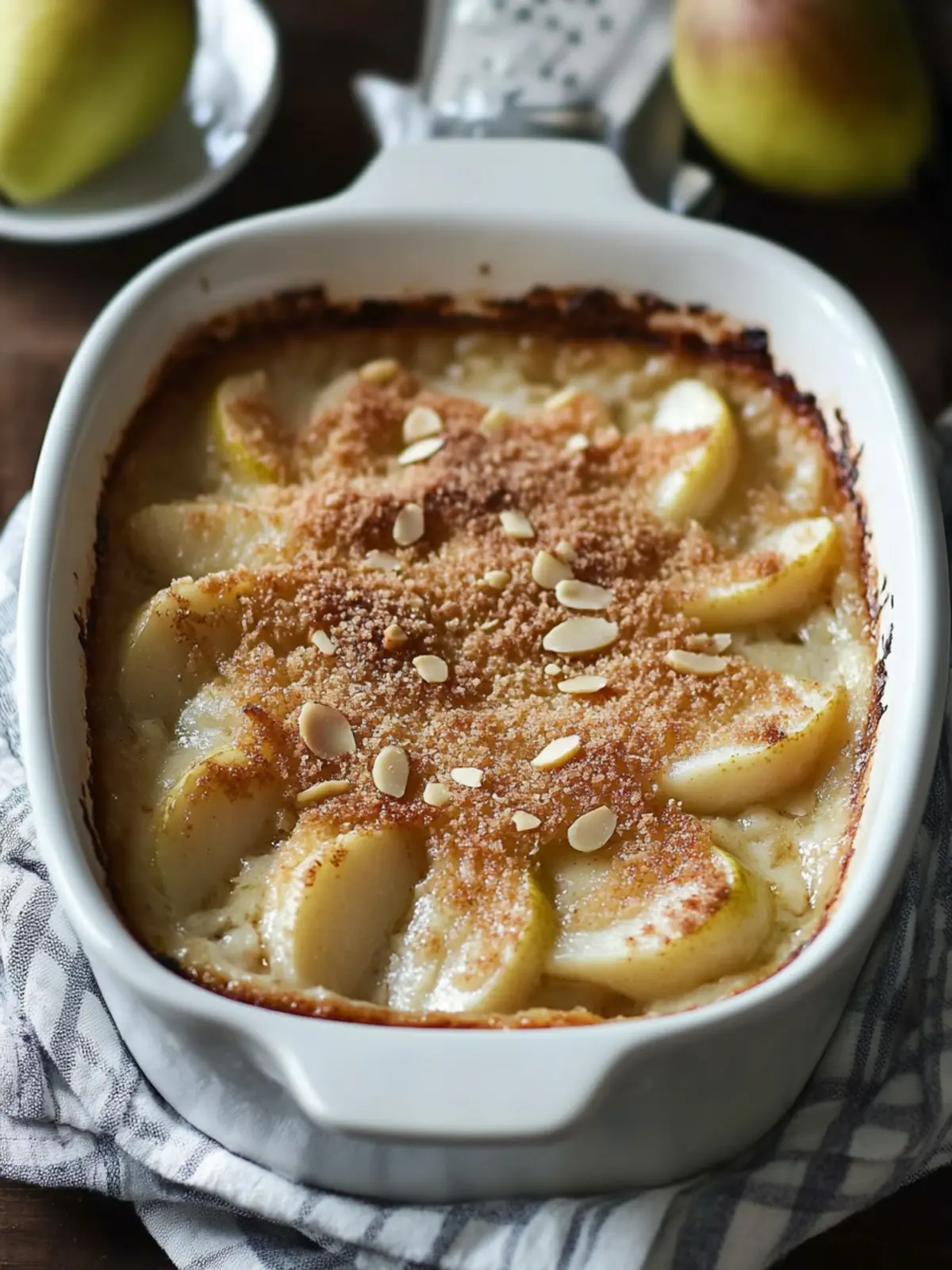 Decadent French Almond Pear Gratin for Cozy Evenings 5 French Almond Pear Gratin