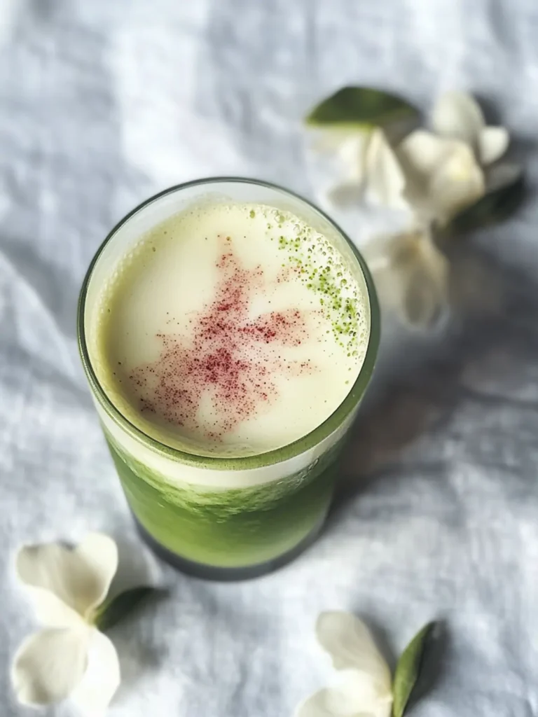 Guava Cream Matcha Latte