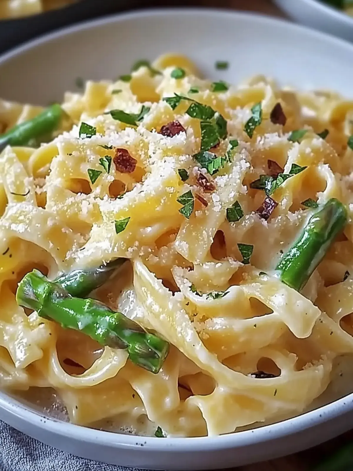 Creamy Pasta with Asparagus for a Quick, Delicious Dinner 2 Creamy Pasta with Asparagus