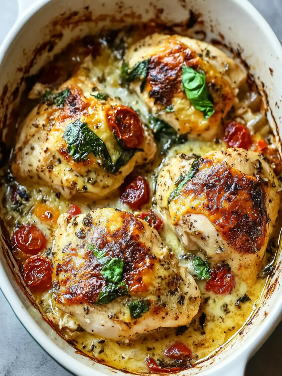 Baked Tuscan Chicken Casserole That's Creamy Comfort in Every Bite 4 Baked Tuscan Chicken Casserole