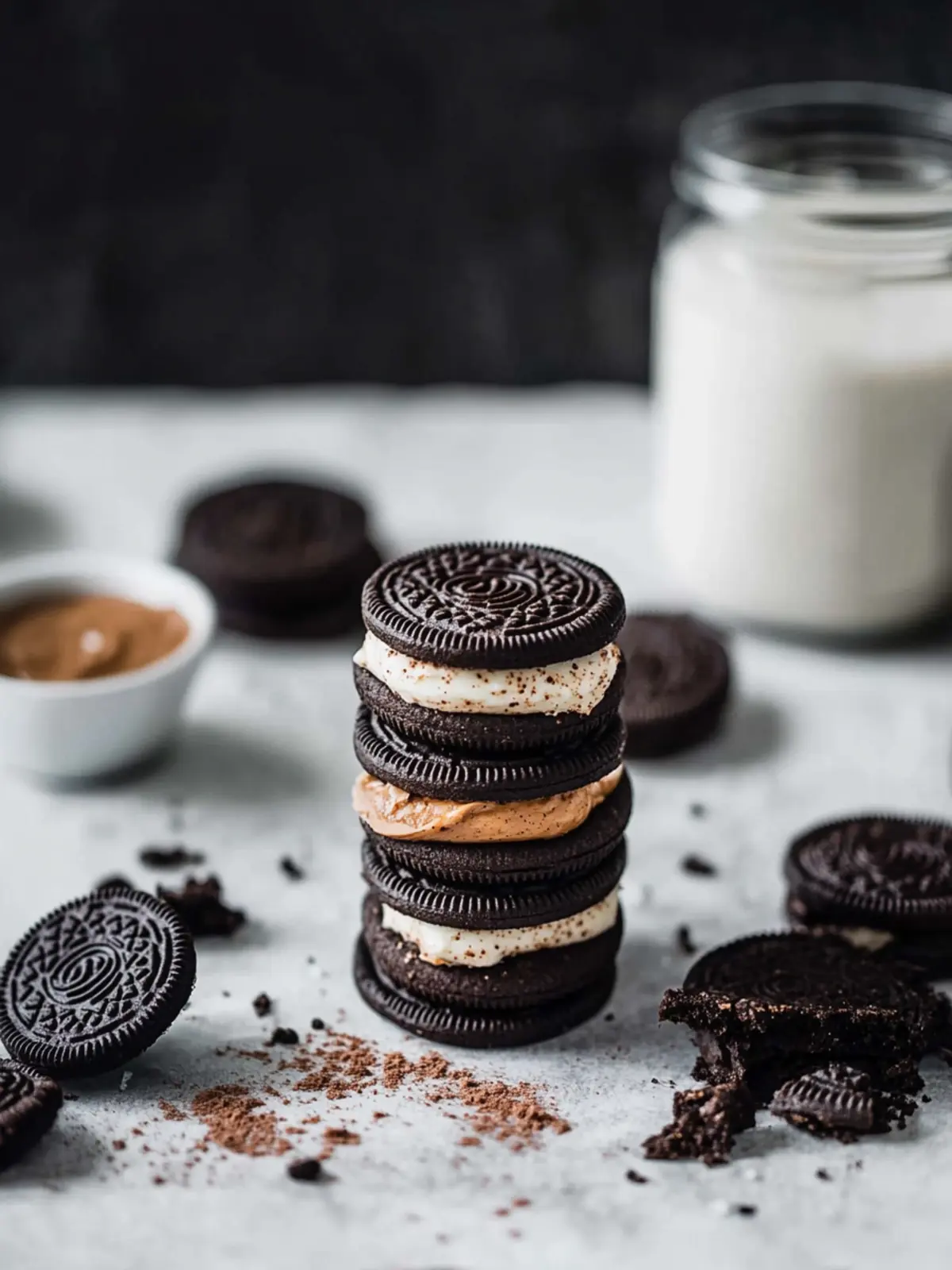 Delicious Oreo Cookies with Almond Butter for Guilt-Free Indulgence 3 Oreo Cookies with Almond Butter