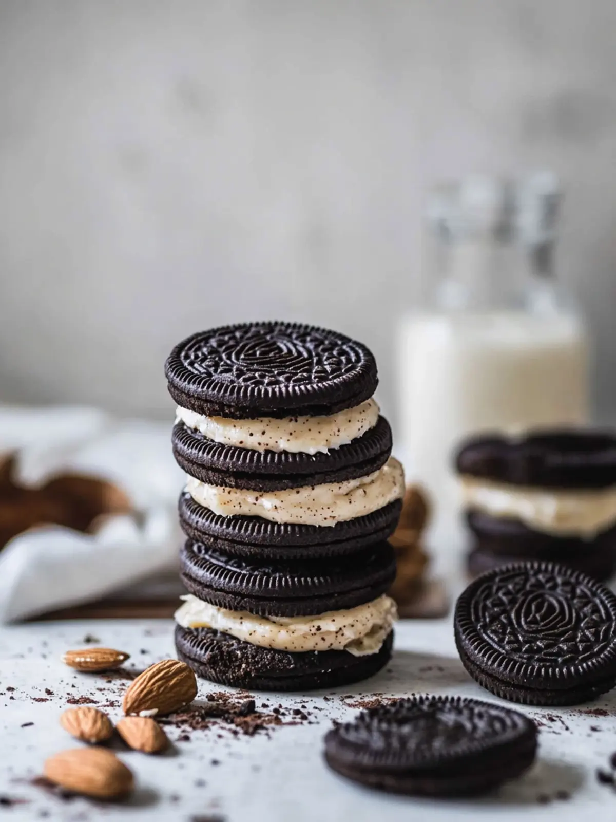Delicious Oreo Cookies with Almond Butter for Guilt-Free Indulgence 5 Oreo Cookies with Almond Butter