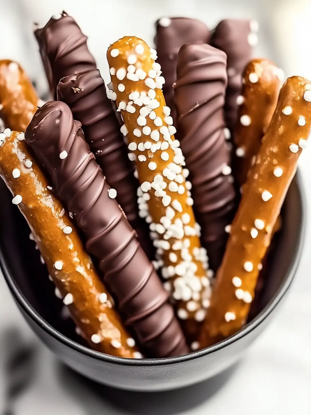 Irresistible Chocolate Dipped Pretzel Rods: Quick & Customizable 2 Chocolate Dipped Pretzel Rods