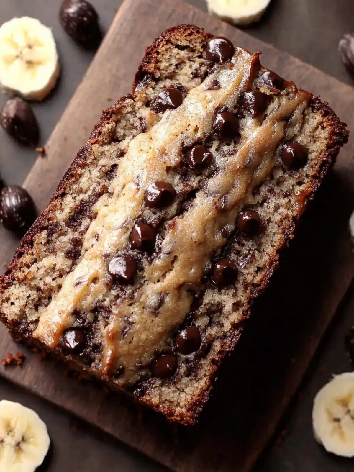 Irresistible Cookie Dough Banana Bread with Chocolate Glaze 2 Cookie Dough Banana Bread