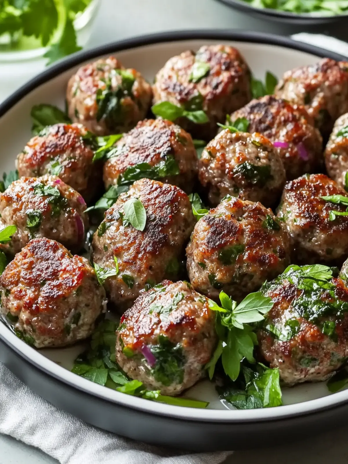 Savor Spicy Lamb Meatballs with Creamy Green Goddess Dip 2 Spicy Lamb Meatballs