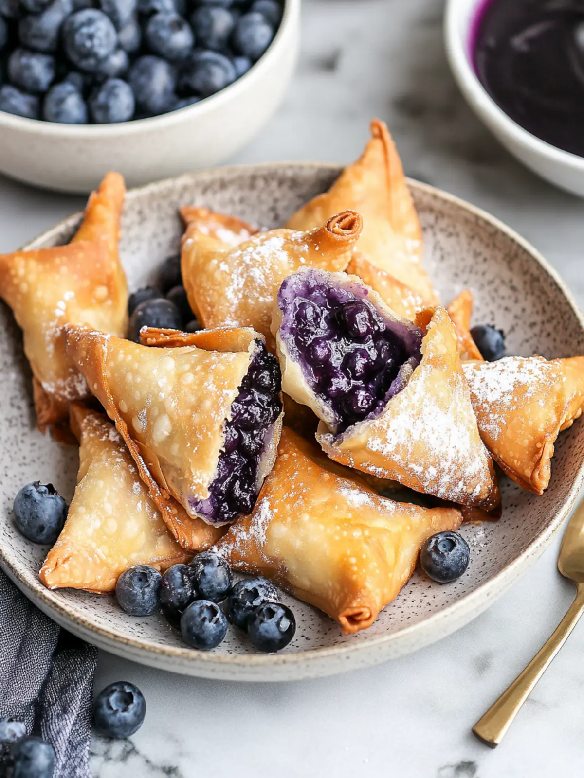 Air Fryer Blueberry Cheesecake Wontons That Wow Your Taste Buds 2 Air Fryer Blueberry Cheesecake Wontons