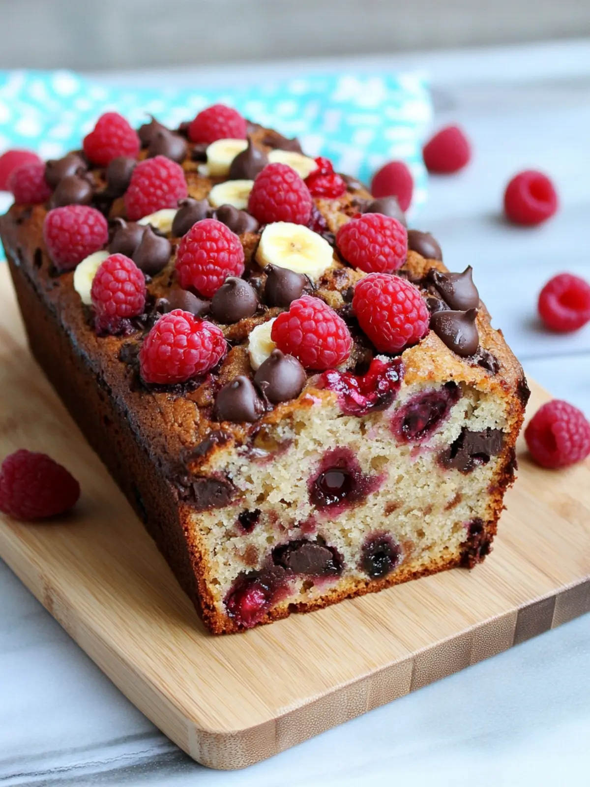 Indulge in Raspberry Dark Chocolate Banana Bread Bliss 5 Raspberry Dark Chocolate Banana Bread