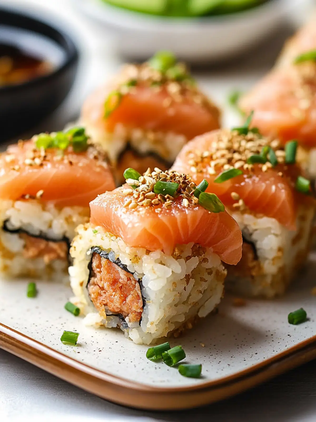 Crispy Rice Sushi with Smoked Salmon: Your New Favorite Treat 4 Crispy Rice Sushi with Smoked Salmon