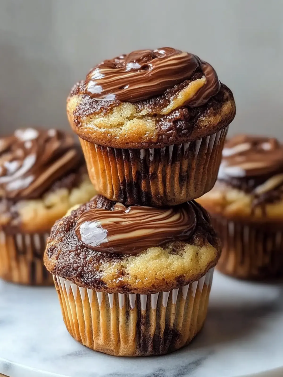 Nutella Banana Swirl Muffins to Brighten Your Breakfast 2 Nutella Banana Swirl Muffins
