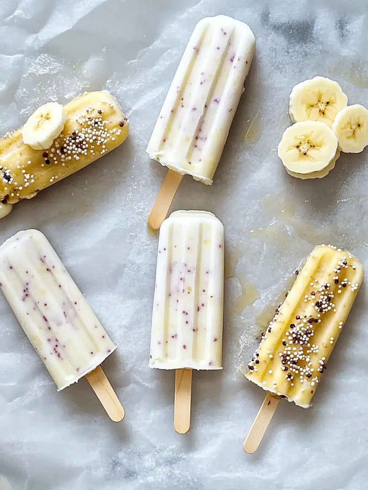 Frozen Banana Yogurt Pops That Kids Will Love and Devour 2 Frozen Banana Yogurt Pops