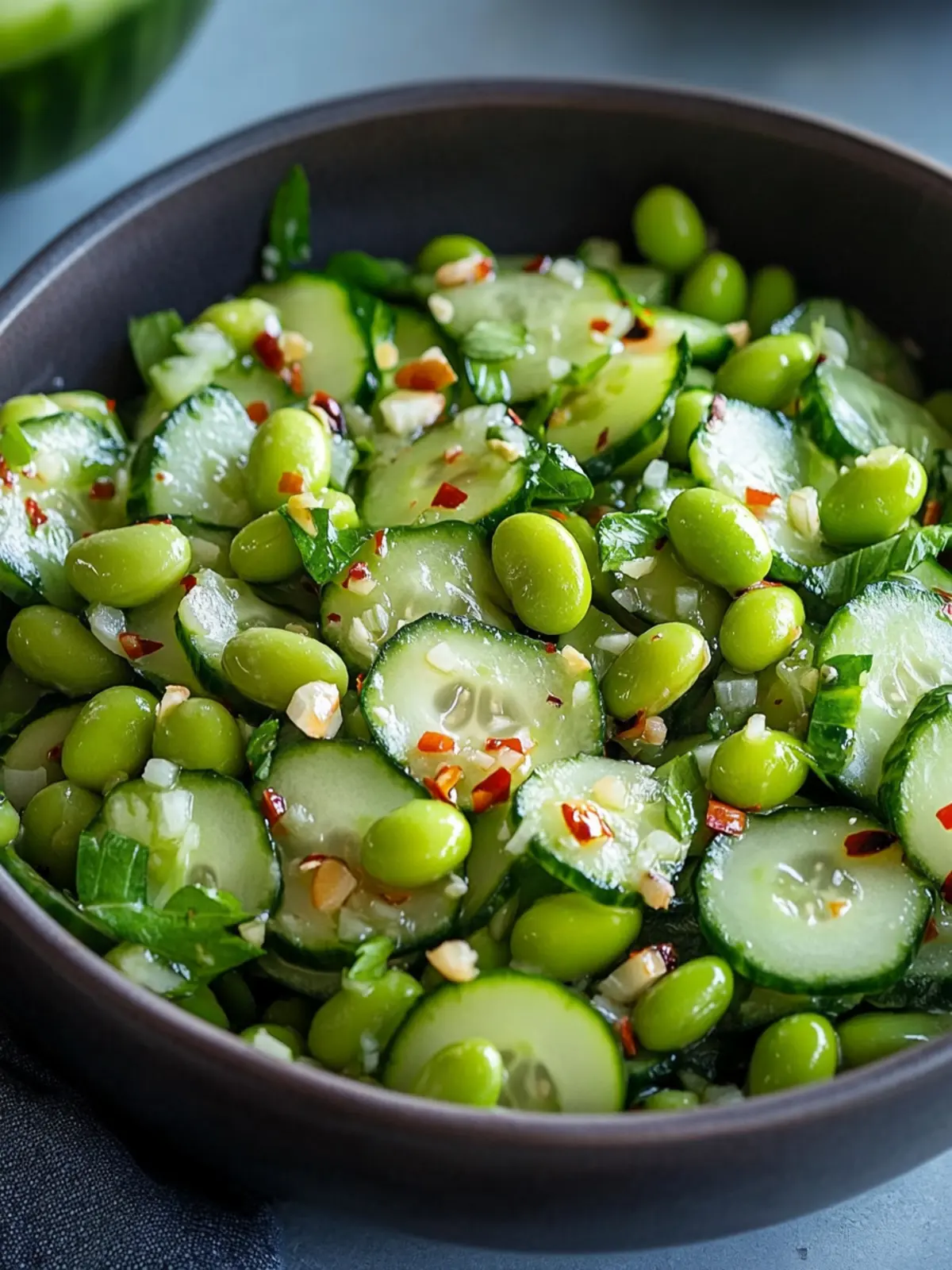 Crisp Cucumber Edamame Salad for a Refreshing Boost 5 Cucumber Edamame Salad