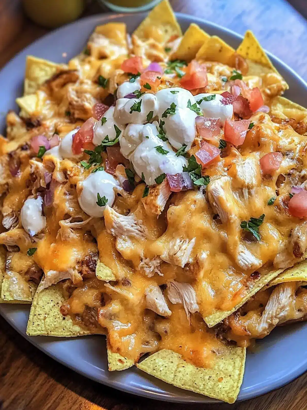 Crockpot Creamy Chicken Nachos: Easy Cheesy Comfort Food 3 Crockpot creamy chicken nachos