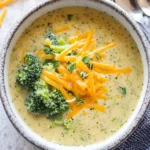Skinny Broccoli Cheddar Soup that Melts Hearts and Pounds 6 Skinny Broccoli Cheddar Soup