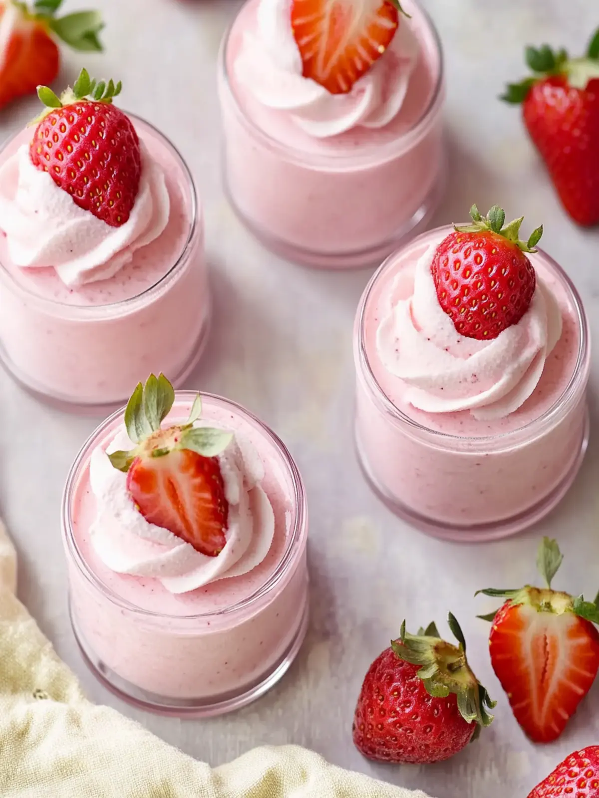 Irresistible Strawberry Mousse: Quick, Healthy & Delicious! 2 Strawberry Mousse