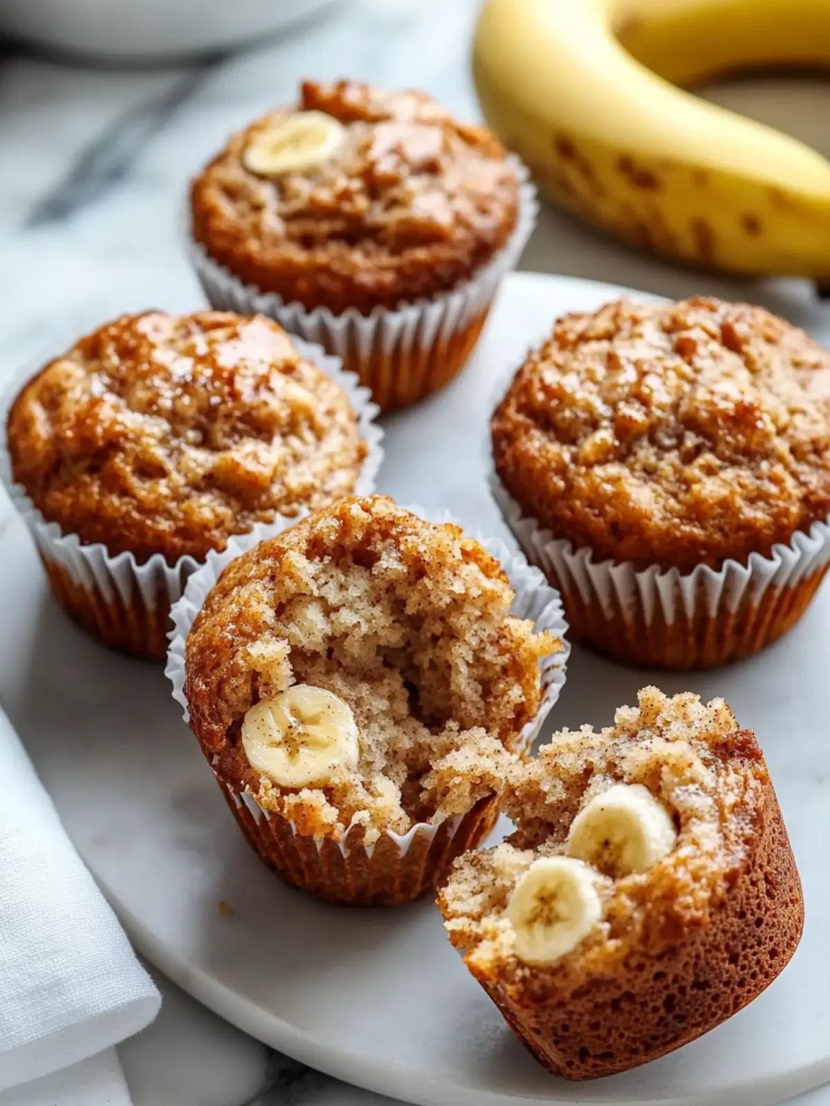 Banana Cinnamon Greek Yogurt Muffins That You'll Love! 2 Banana Cinnamon Greek Yogurt Muffins