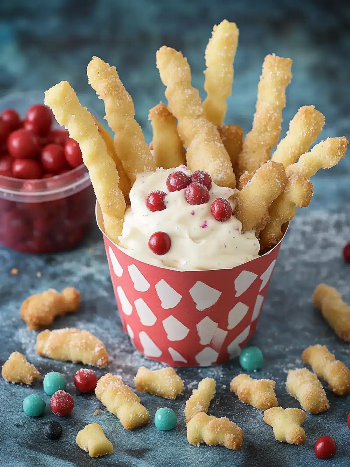 Irresistible Cookie Fries with Frosting Dip for Your Sweet Tooth 5 Cookie Fries with Frosting Dip