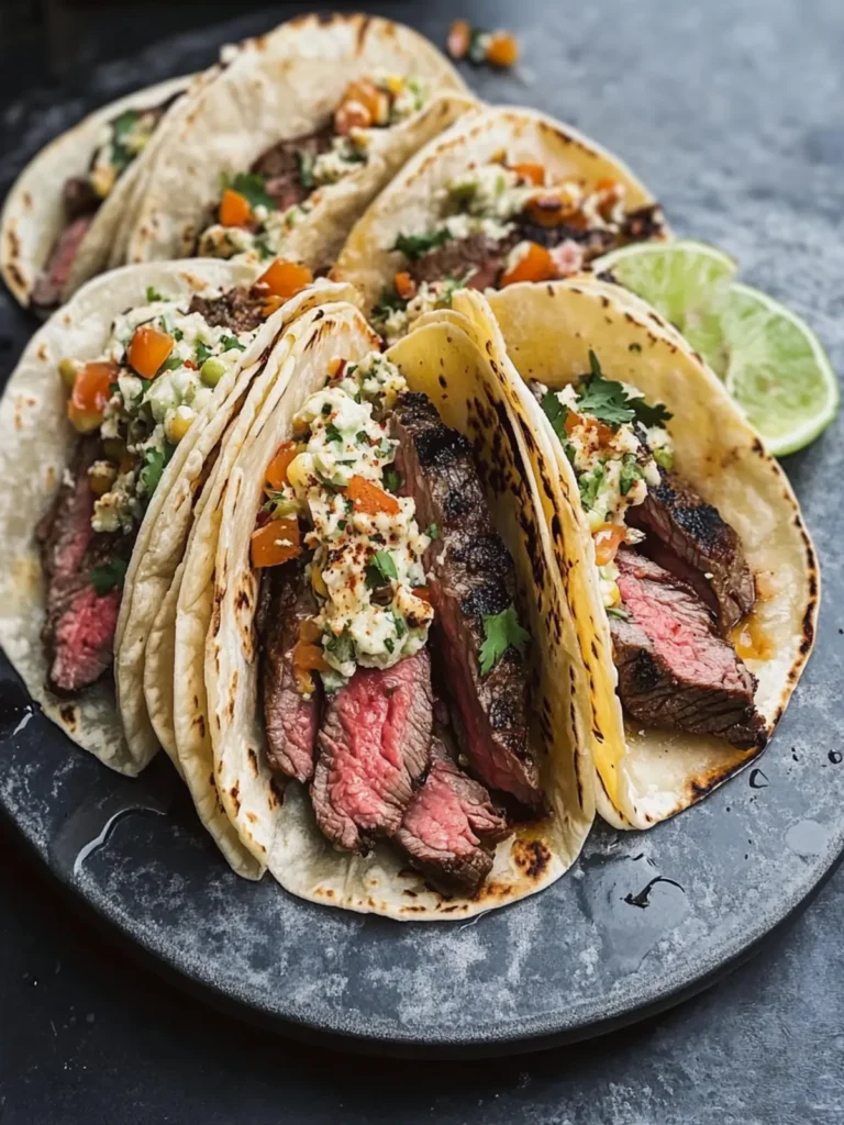 Grilled Steak Elote Tacos