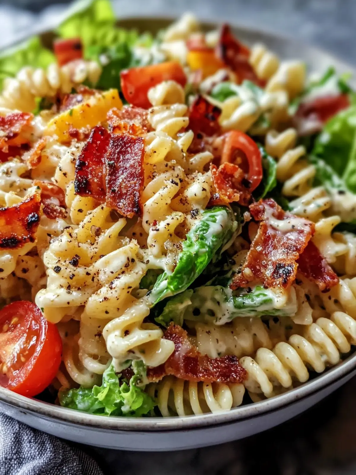 Crispy Creamy BLT Pasta Salad: A Refreshing Summer Delight 4 Crispy Creamy BLT Pasta Salad