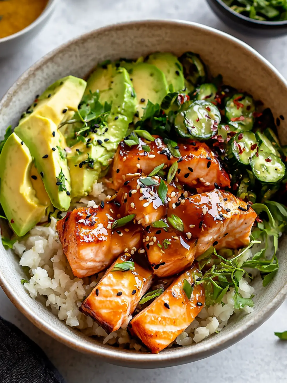 Quick and Tasty Honey Glazed Salmon Bowl for Busy Nights 4 Honey Glazed Salmon Bowl