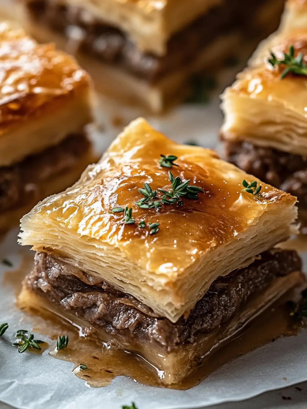 Savory French Dip Squares Perfect for Sharing with Friends 3 French Dip Squares