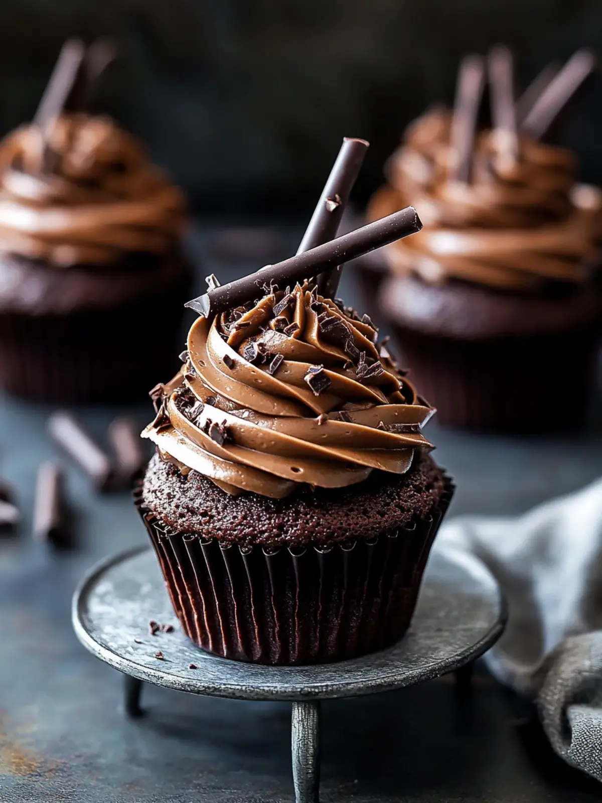 Decadent Chocolate Cupcakes with Fudge Frosting Bliss 5 Chocolate Cupcakes with Fudge Frosting