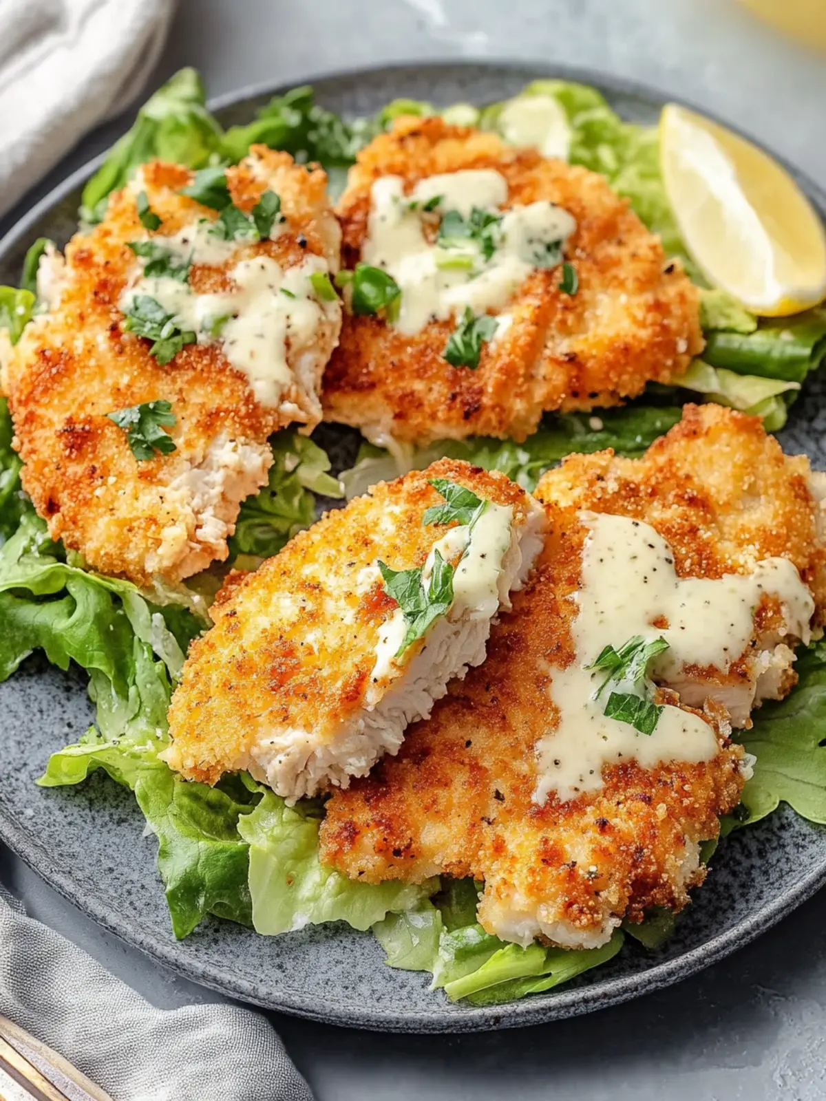 Crispy Air Fryer Chicken Caesar Cutlets Everyone Will Love 4 Air Fryer Chicken Caesar Cutlets