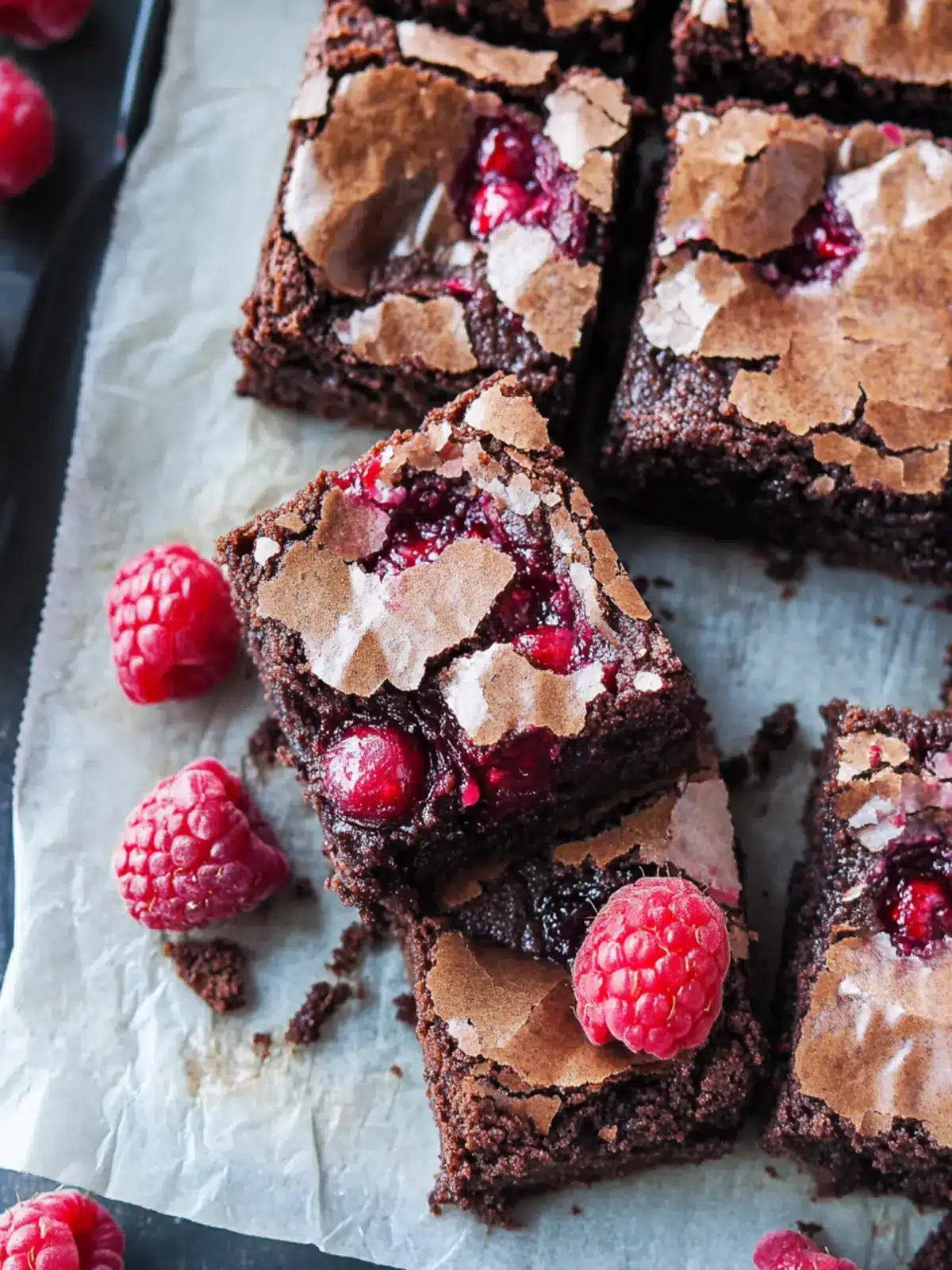 Decadent Raspberry Brownies: Easy, Fudgy Indulgence Awaits 4 Raspberry Brownies