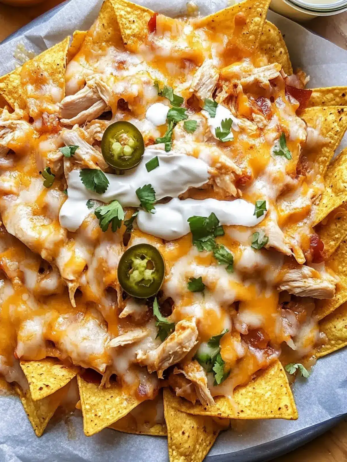 Crockpot Creamy Chicken Nachos for Effortless Game Day Fun 4 Crockpot creamy chicken nachos