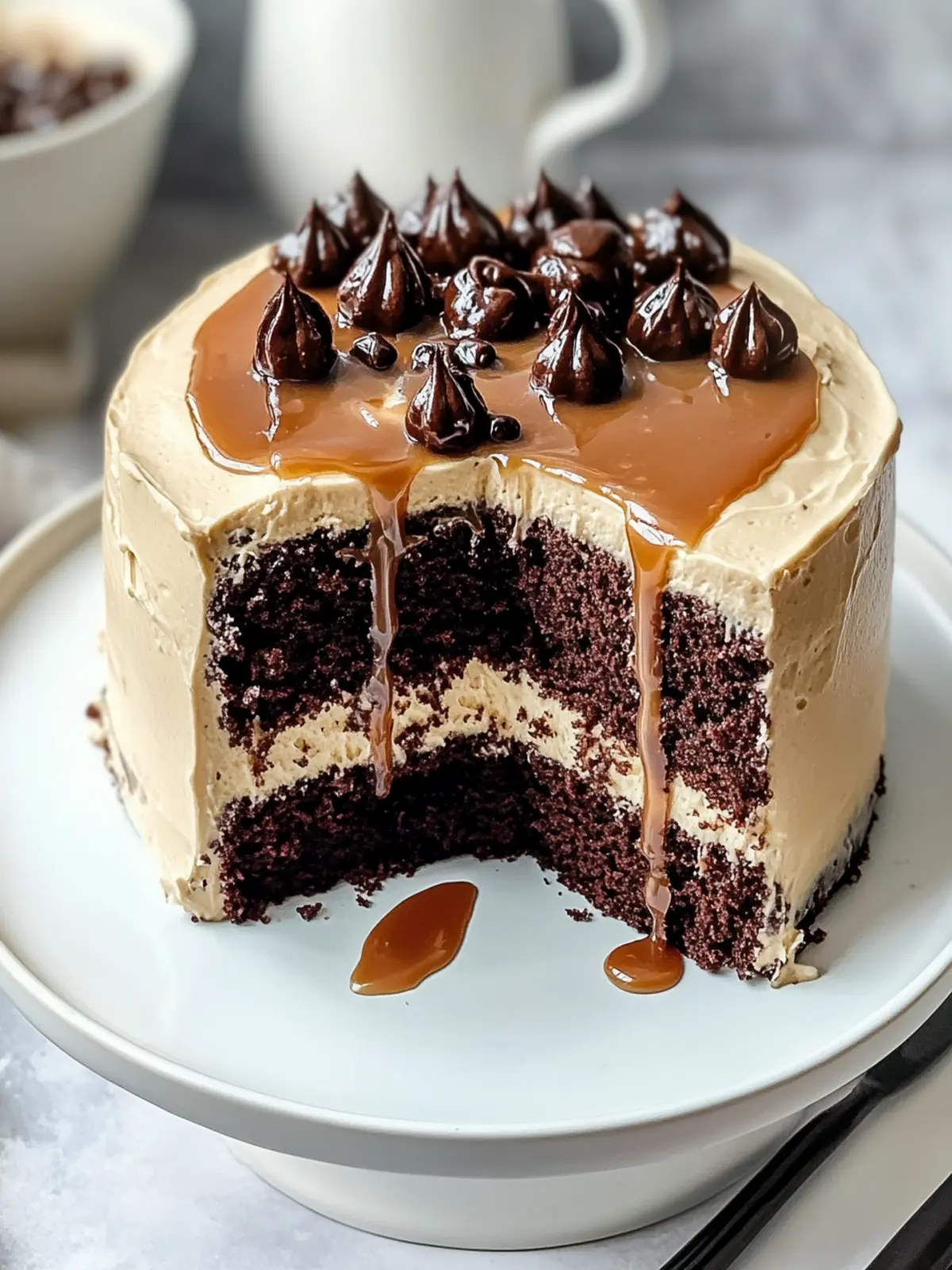 Indulge in Salted Caramel Espresso Chocolate Cake Bliss 5 Salted Caramel Espresso Chocolate Cake