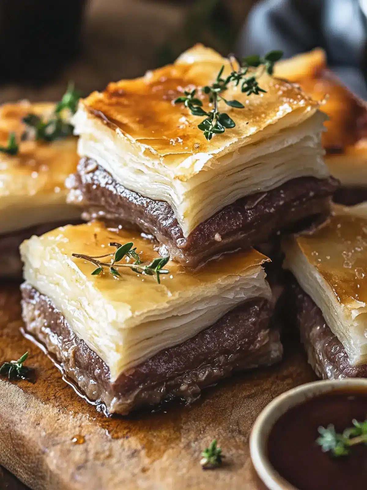 Savory French Dip Squares Perfect for Sharing with Friends 5 French Dip Squares