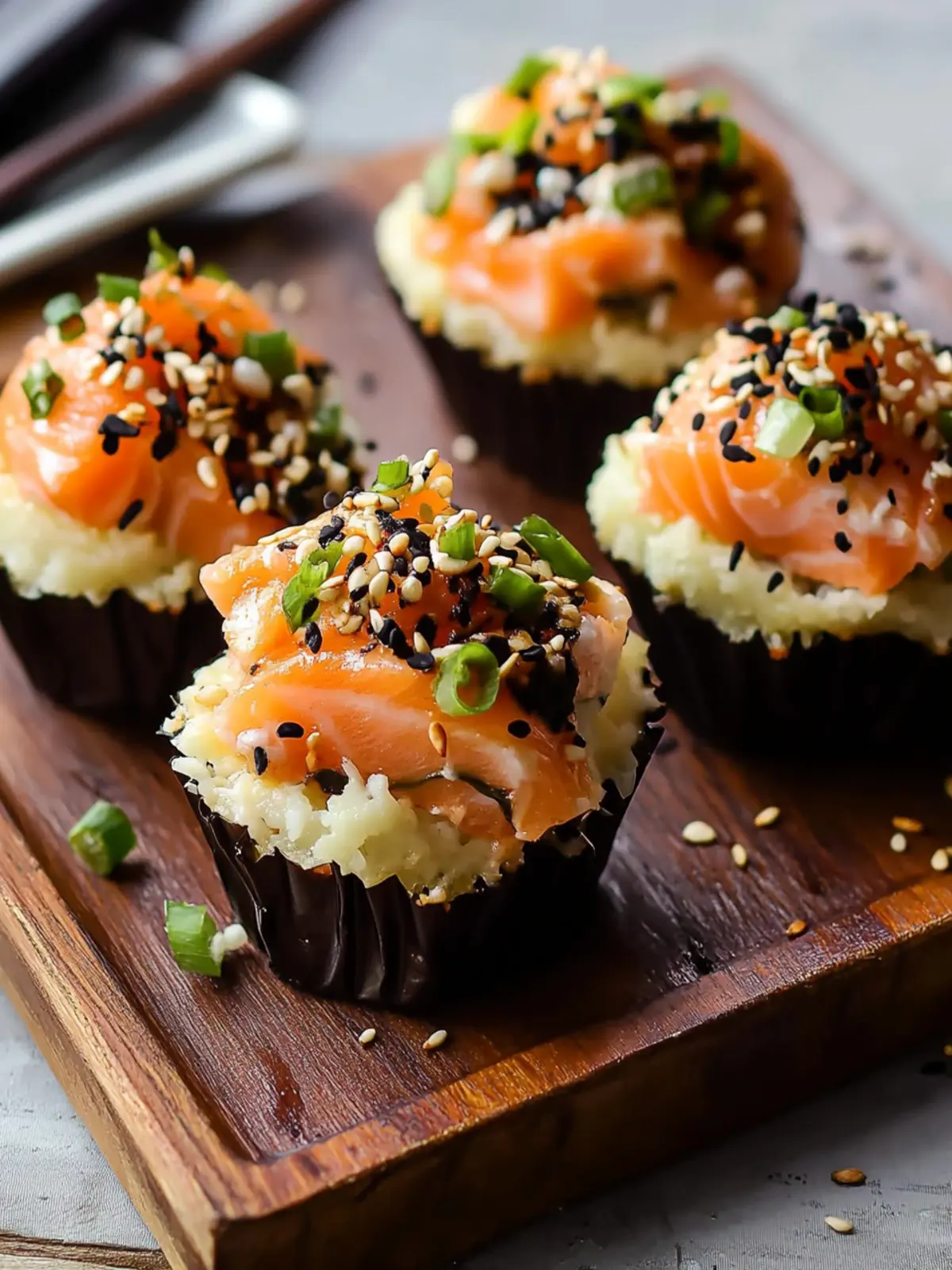 Baked Salmon Sushi Muffins: The Tasty Twist You’ll Love 4 Baked Salmon Sushi Muffins