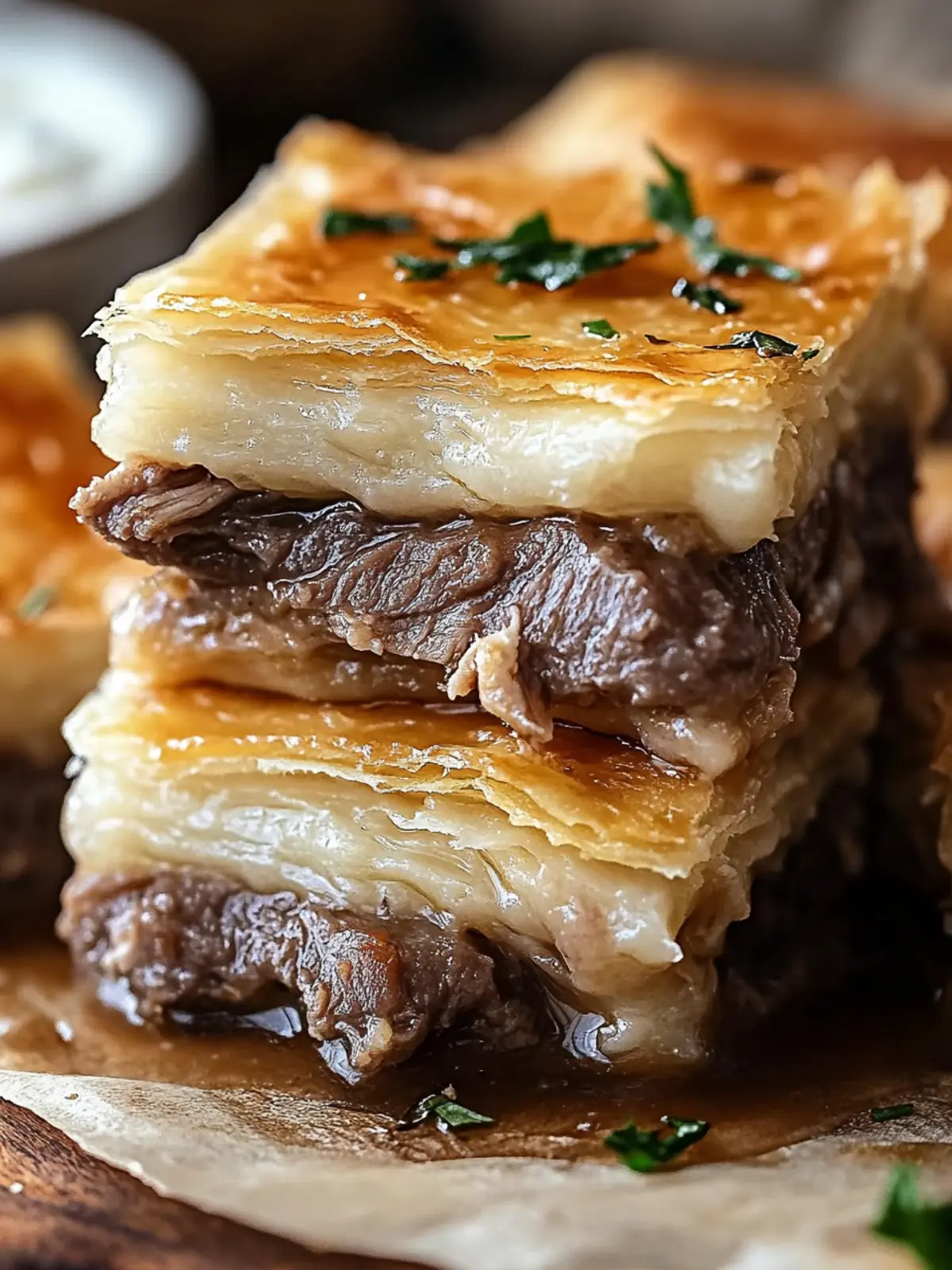 Savory French Dip Squares Perfect for Sharing with Friends 2 French Dip Squares