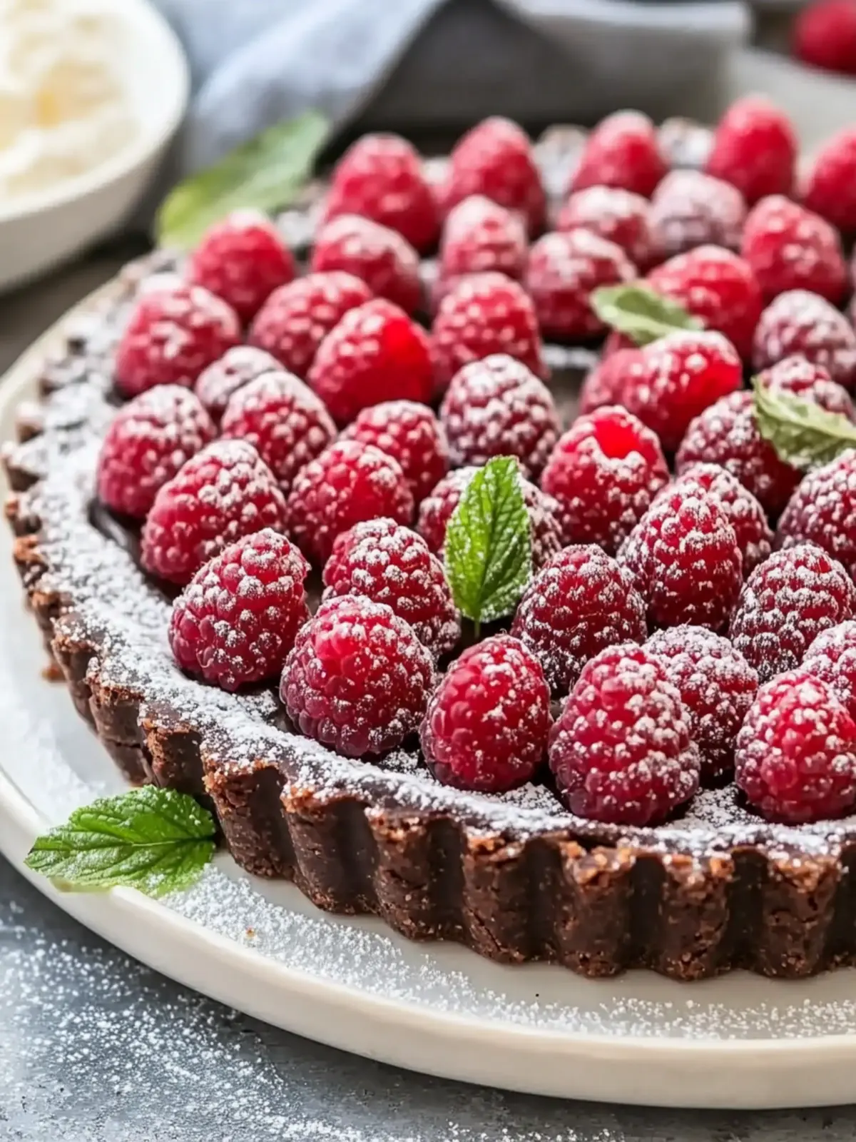 Delight in Easy Chocolate Raspberry Tart with Oreo Crust 3 Easy Chocolate Raspberry Tart