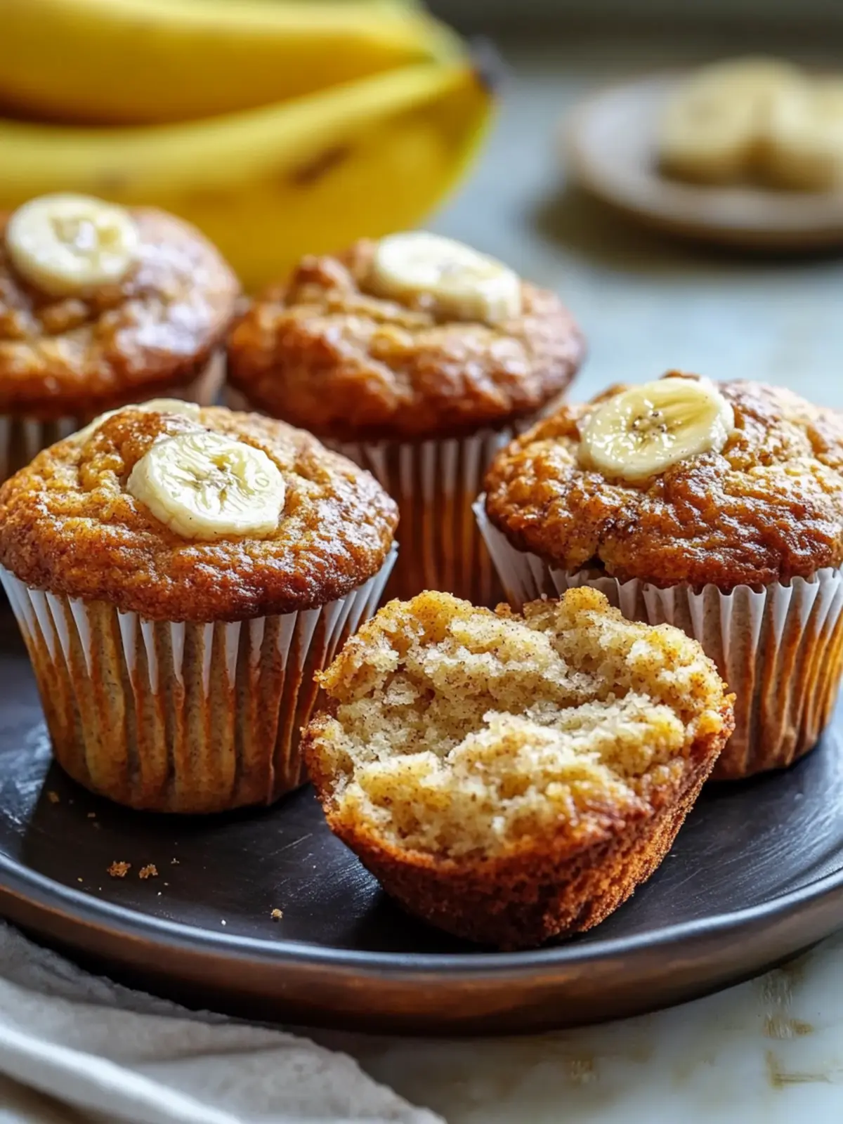 Banana Cinnamon Greek Yogurt Muffins That You'll Love! 3 Banana Cinnamon Greek Yogurt Muffins