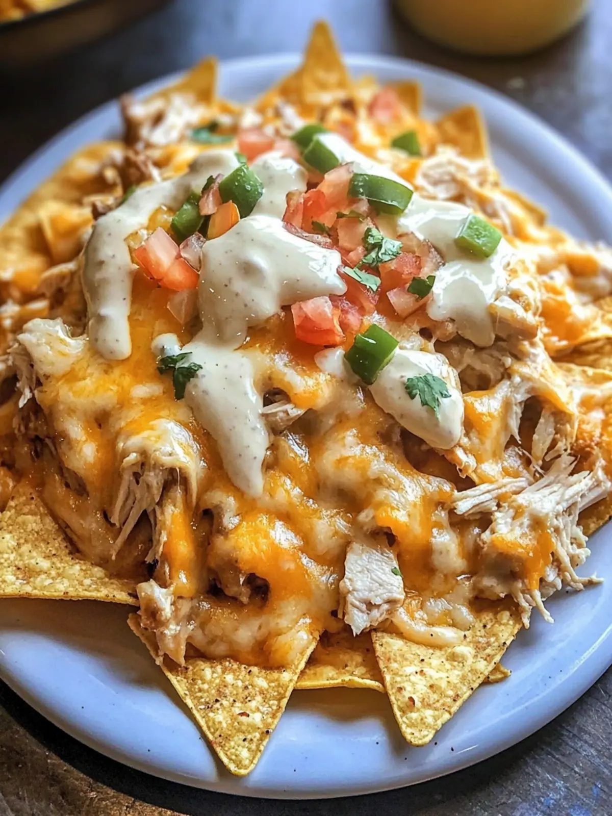 Crockpot Creamy Chicken Nachos for Effortless Game Day Fun 5 Crockpot creamy chicken nachos